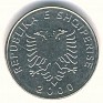 Lek - 5 Leke - Albania - 2000 - Stainless Steel  - KM76 - 20 mm - issued by the Bank of Albania - 0